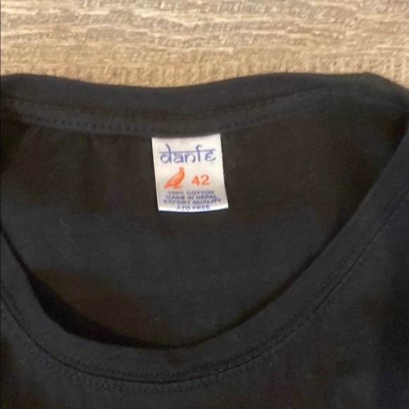 Men's Black Embroidered Tiger Crewneck Graphic Tee from India - Picture 3 of 6